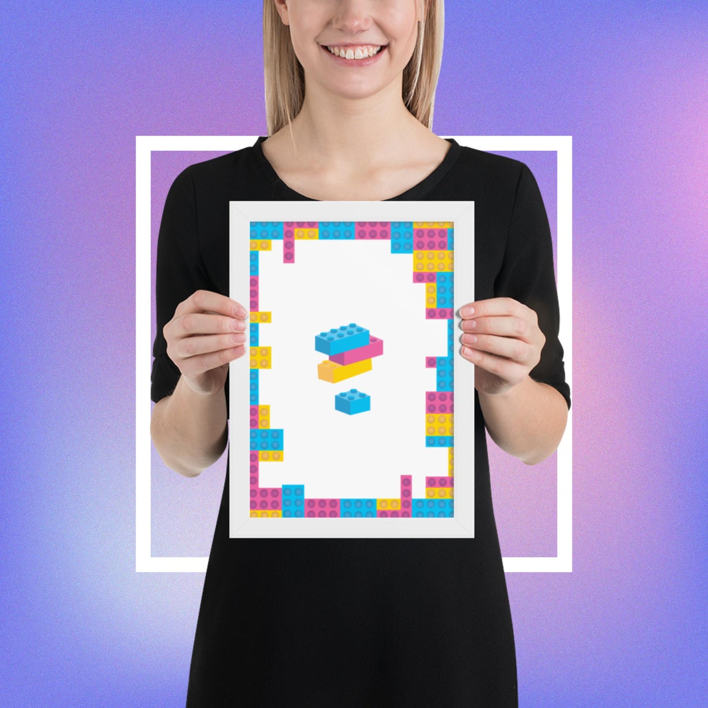 Framed matte paper poster - brix ver