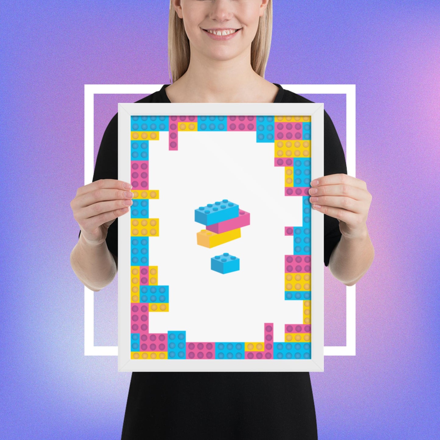 Framed matte paper poster - brix ver